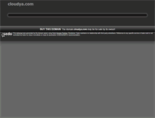 Tablet Screenshot of cloudya.com